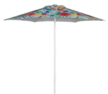 דילייני Multi-צבע פרחוני 7.5 מטר משושה פוש-אפ פטיו מטריה