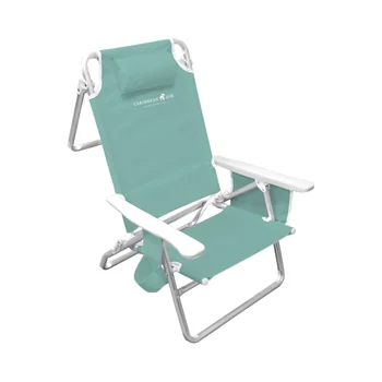 דלוקס החוף כיסא ירוק - שרפרף מתקפל כסאות החוף