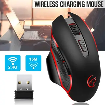 האלחוטי של 2.4 G עכבר המשחקים גיימר עכברים אלחוטי עם מקלט USB עכבר למחשב משחקים מחשבים נישאים אביזרים