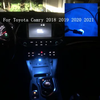 הוביל הפנים המכונית מים כוס תיבת אחסון מנורת אווירה דקורטיביים אור אור מקיף עבור טויוטה קאמרי 2018 2019 2020 2021