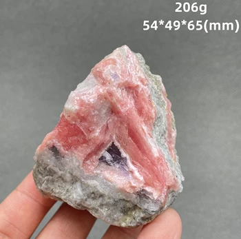 הטוב ביותר! 206g טבעי ורוד rhodochrosite מינרלים דגימה קריסטל אבנים וקריסטלים ריפוי גביש מסין