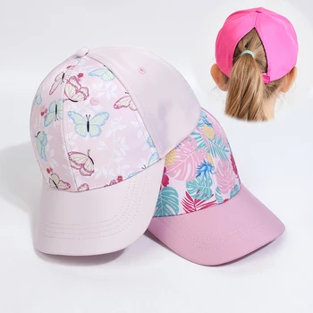הילדים החדשים כובע צבעוני עניבה-צבע כובע השמש לאביב קיץ בנות בנים כובעי בייסבול חיצוני מתכוונן מגן התינוק כובעים