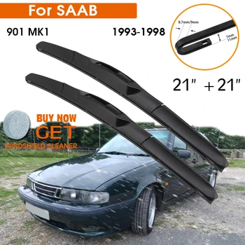 המכונית למגב על סאאב 901 MK1 1993-1998 השמשה גומי סיליקון מילוי החלון הקדמי מגב 21
