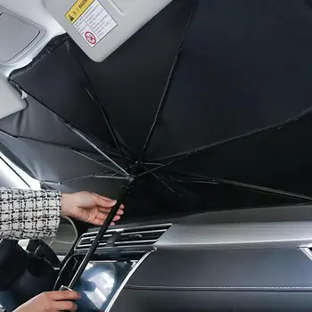 המכונית שמשיה מטריה המכונית השמש צל מגן שמשיה שמש קיץ הפנים השמשה הגנה על אביזרי הגנת UV