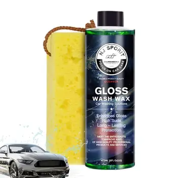 הרכב נוזל כביסה 16Fl עוז אוטומטי מנקה זכוכית מבריק לשטוף ווקס לרכב מנקה ובוהק רכב לשטוף את הסבון מסיר כתמי שמן