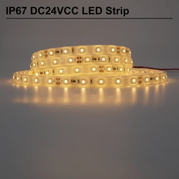 זרם קבוע DC24V רצועת LED אורות,עמיד למים IP67,לבן חם 2400K,באיכות גבוהה, זרם קבוע IC תאורה ביתית ניתן לעמעום