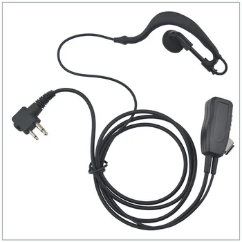 חם מכירה מ 'תקע ג' י-וו אוזניות אוזניה עם האצבע דיבור / שידור עבור Motorola CP200 CT450 P040 GP68,Hytera TC-500, PX-508,Kirisun S780