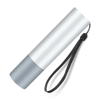 טעינת USB פנס LED טלסקופי מיני לפיד עמיד למים עובד אור חיצוני קמפינג מנורה סגסוגת אלומיניום אור חירום