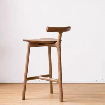 ייחודי עץ בר כסאות בר הכיסא נורדי מעצב הפנאי מתקדם גבוהה שרפרפים מודרני מינימליסטי Mueblesa ריהוט הבית WXH59YH
