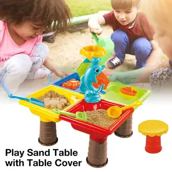 ילדים החוף להתיז מים השולחן צעצועי פלסטיק חול מים משחק שולחן על החוף, בריכת שחייה, גן, אמבטיה