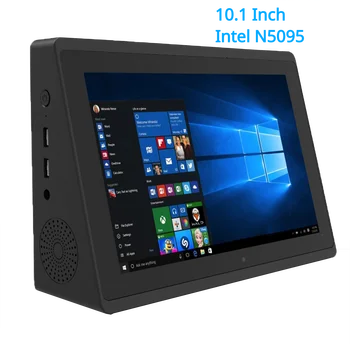 כל אחד Windows 10 טבליות Mini PC שולחן העבודה של המחשב POS 10.1 אינץ ' 1280*800 מידע N5095 16GB RAM 512GB SSD, HDMI WIFI RJ45, VGA