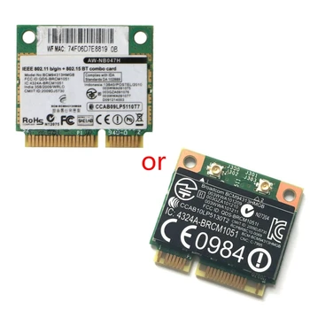כרטיס אלחוטי מתאם Broadcom Bcm94313HMGB AW-NB047H BCM4313 חצי Mini Pci-e Wifi Net-כרטיס עבודה עם Bluetooth4.0