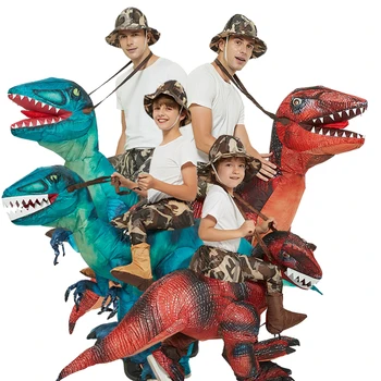 למבוגרים ילדים רכיבה הולוסירפטור דינוזאור מתנפחים תחפושת Cosplay מסיבת יום הולדת הבמה המסלול ליל כל הקדושים חג מתנה