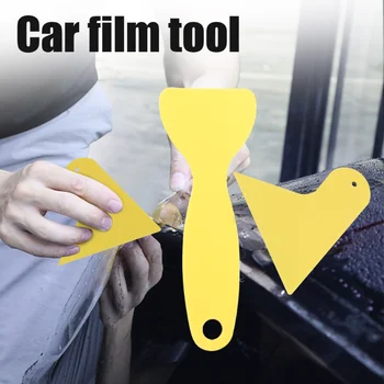 לרכב אוניברסלי סרט לעטוף כלי מגב צהובה קשה מגרד מדבקה החלקה מגב רב תכליתי ויניל לרכב לעטוף את גוון סרט כלי