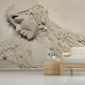 מותאם אישית ציור קיר טפט בסגנון אירופאי 3D סטריאוסקופית מובלט יופי מופשט אמנות ציור קיר הסלון, חדר השינה רקע