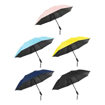 מטריה מתקפלת עם מאוורר נייד שמש גשם מטריה עבור גברים, נשים, הגנה מפני השמש עבור טיולי הליכה פעילויות חוצות טיפוס