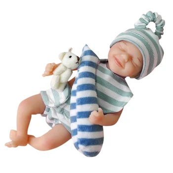 מיני התינוק בובה 6 אינץ', גוף מלא בובות על בובות מיניאטורי על הבובה קישוט לילדים ילד פסטיבל Dropship