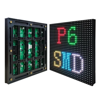 מכירה מיוחדת בצבע מלא P6 חיצוני LED מודול HUB75 ממשק SMD 1/8 הסריקה הנוכחית גודל 192*192mm