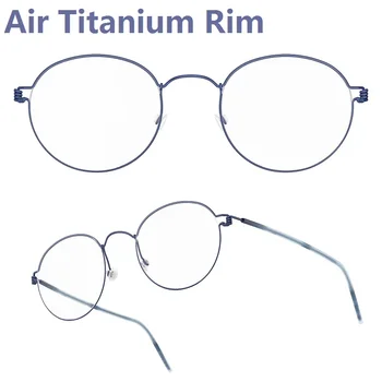 מסגרות משקפיים גברים האוויר טיטניום רים Screwless משקפי שמש משקפיים נשים מורטן סיבוב אליפסה כיכר דנמרק המותג הקוריאני עיצוב חדש