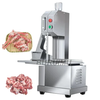 מסחרי בשר מבצעה עצם מכונת חיתוך גדול שולחן חשמלי בשר ראה מתכת שולחני מקצועי חיתוך בשר