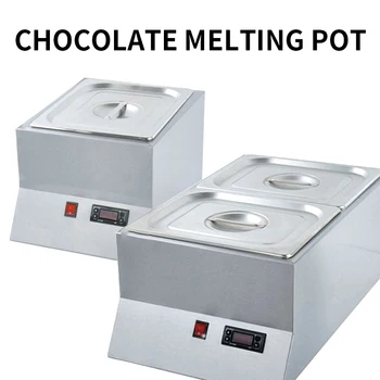 מסחרי שוקולד נמס מכונת נירוסטה חשמלי שוקולד נמס תנור צילינדר יחיד שוקולד כור ההיתוך