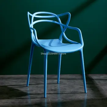 מעצב יוקרתי ארגונומי חיצונית ארגונומי נורדי כסאות אוכל מודרניים Muebles Para El Hogar טרקלין מכון חיצוני רהיטים