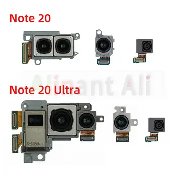 מצלמה קדמית מקורית עבור Samsung Galaxy הערה 20 אולטרה N981B N981U N986B N986U האחורי העיקרי מצלמה אחורית להגמיש כבלים