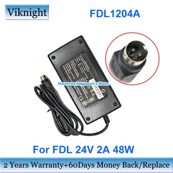 מקורי 24V 2A 48W מתאם AC FDL1204A מטען עבור FDL עגול עם 3 פינים אספקת חשמל