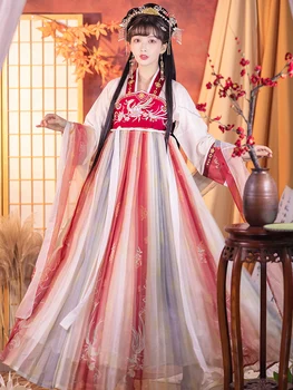 מקורי Hanfu הנשי המקורי טאנג Qiqiru Ru חצאית רקומה סופר פיות כרוב סט מלא סינית מסורתית חצאית