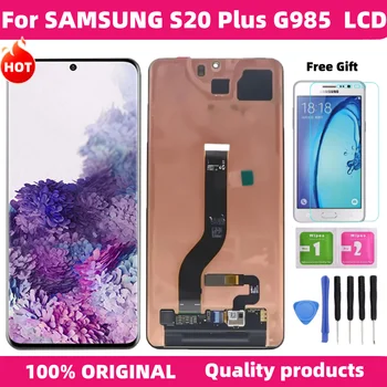 מקורי S20 פלוס תצוגה עבור Samsung Galaxy S20 בנוסף, מסך LCD 5G אין מסגרת G985F G986B מסך מגע דיגיטלית תיקון הרכבה