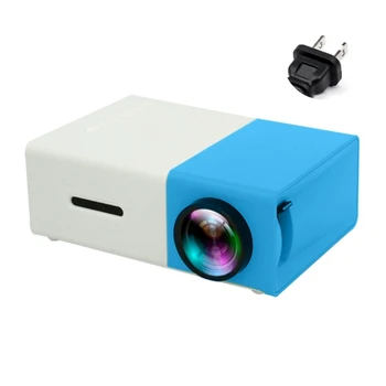 מקרן 1080P YG300 נייד LED של מקרן עם מסך, וידאו, קולנוע ביתי מקרן עבור HDMI תואם USB VGA