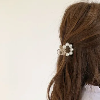 מתוק מיני עגול פרל שיער קליפים עבור נשים בנות שיער הצבת שיק סיכות צבת הסרטן סיכות סטיילינג אופנה אביזרי שיער