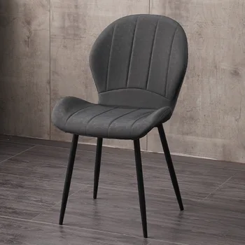 נורדי האוכל כיסא מודרני פשוט הביתה משענת הכיסא בחדר האוכל פנאי הכיסא ברזל כיסאות
