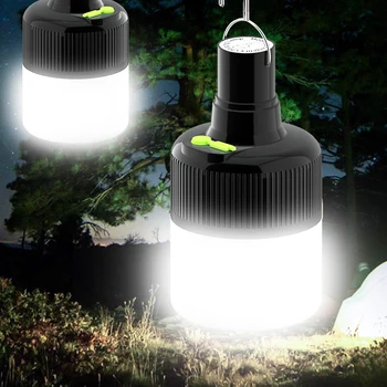 נטענת USB נורות LED פנס אור קמפינג חיצוני עמיד למים אוהל אור בלילה אור תלוי אורות