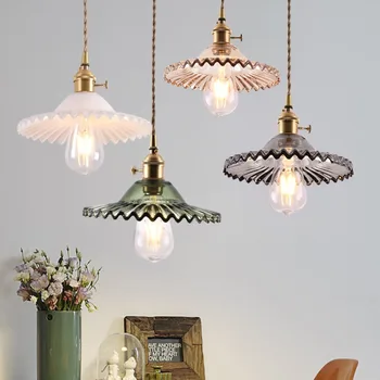 ניו Vintage אורות תליון זכוכית לקישוט הבית תלויות מנורות סלון מטבח פינת אוכל תאורה מסעדה גוף התאורה מנורה