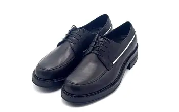 ניו חורף אופנה עור אמיתי רשמי שחור דרבי נעלי אוקספורד נעלי תחרה בעבודת יד inrease אנשי עסקים נעליים