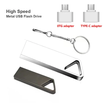 נייד USB Flash כונני 1TB/2TB מתכת במהירות גבוהה הדיסק הבזק מסוג Usb מקל זיכרון מחזיק מפתחות
