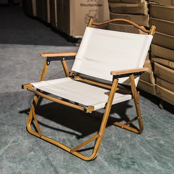 נייד חיצוני כיסא מתקפל לקמפינג קרמיט כיסא נייד חיצוני קל משקל מתקפל הכיסא עם שקית אחסון