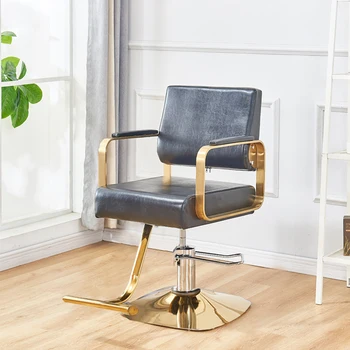 סיבוב סיבוב כיסא פשוט עור יוקרה כורסאות וינטג הכסא מקצועי Tabouret Coiffeuse סלון ריהוט DWH