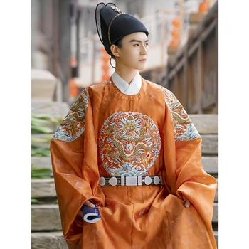 סיני Hanfu החגורה המקורי של שושלת מינג גומי חגורה סביב הצוואר החלוק גורר דגים מעופפים בגדים, חגורה חגורת וינטג ' משטרת