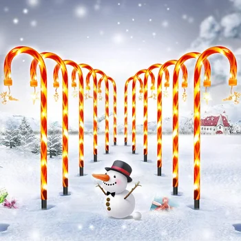 סמיי אורות חג המולד חיצוני LED אורות גן אווירה אורות שנה החדשה חג המולד קישוטים 12PCS