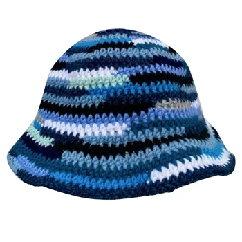 עבודת יד דלי כובע קשת מעוטרת Cloches סגנון כובע כפת עבור חודש הגאווה