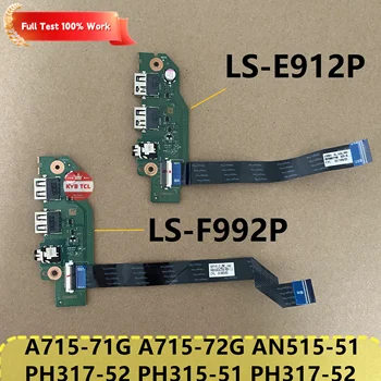 עבור Acer AN515-51 AN515 A715-71G A715-72G PH317-52 PH315-51 אמיתי נייד USB אודיו הלוח כולל כבל מחברת האם-F992P LS-E912P
