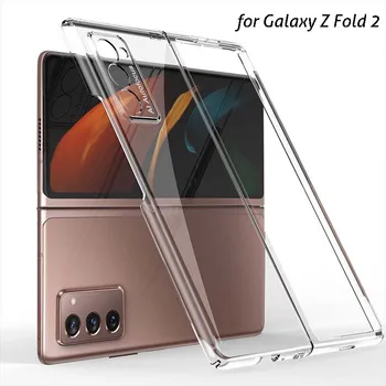 עבור Samsung Galaxy Z קיפול 2 CaseFull הקדמי בחזרה כיסוי מגן לגלקסי Z Fold2 המקרים Shockproof רך TPU שקוף מקרה