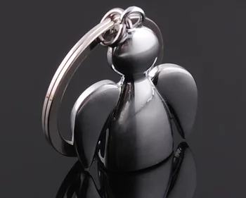 עיצוב יצירתי מקסים אנג ' ל מחזיק מפתחות גברים, נשים, מחזיק מפתחות, שרשרת, טבעת המכונית chaveiros llaveros תליון תיק קסם מתנות לחתונה