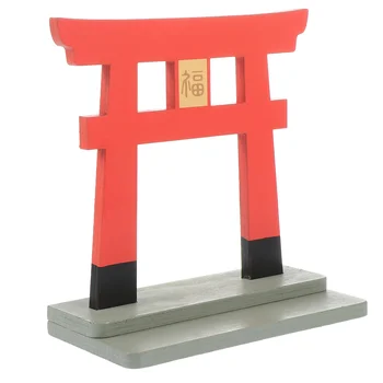 עלייה לרגל קדוש יפני הדלת המיניאטורות מיני השער מודל טוריי של שינטו מסורתי קישוט עיצוב הפסל הסיני עץ אביזרים לבית