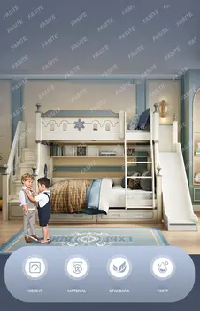 עץ מלא ילדים המיטה של ילד ואמא במיטה רב תפקודי גבוה ונמוך מיטה מתחת למיטה פשוטה מיטת קומתיים, בחורה אצילית המיטה