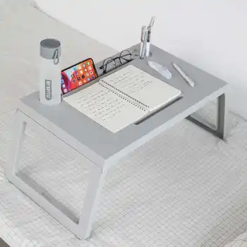 פונקציה רב ניידים פלסטיק מתקפל שולחן Ipad טלפון בעל דוכן לארגן סטודנט השינה חדר לימוד עצלן שולחן ארוחת הערב שולחנות