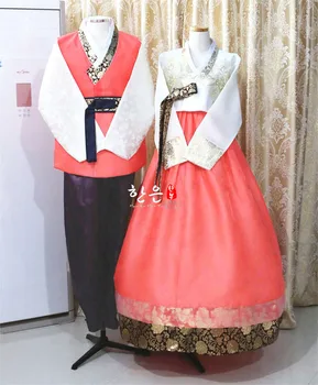 קוריאני מיובאים בד / כלה חתן חתונה ההאנבוק הזה / שני ההאנבוק הזה / שמלת כלה