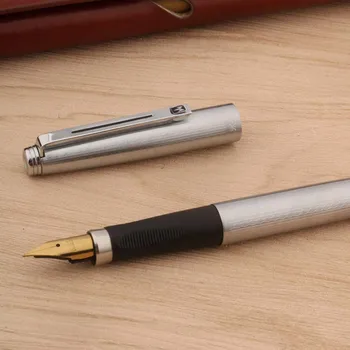 קלאסי יאנג שנג 500 בעט פס גל נירוסטה בסגנון רטרו החוד מכשירי כתיבה וציוד לבית הספר הזהב דיו עטים